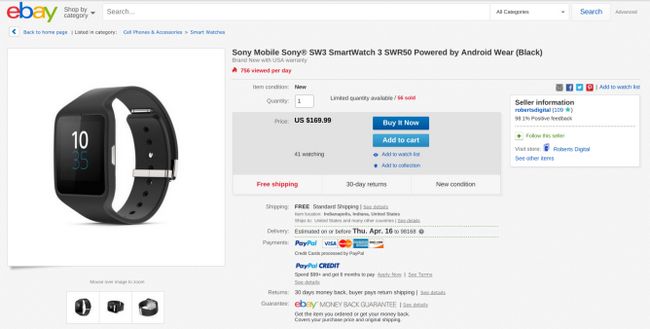 Fotografía - [Alerta Trato] Sony SmartWatch 3 disponible para $ 169.99 en eBay Daily última hora-precio más bajo siempre